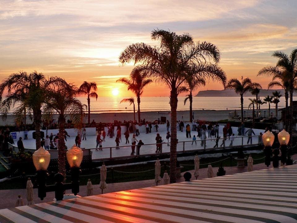 ice rink by the beach