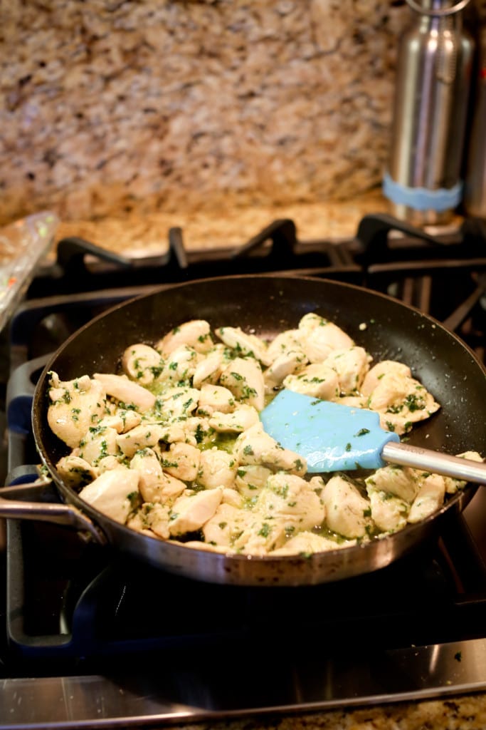 chicken in skillet