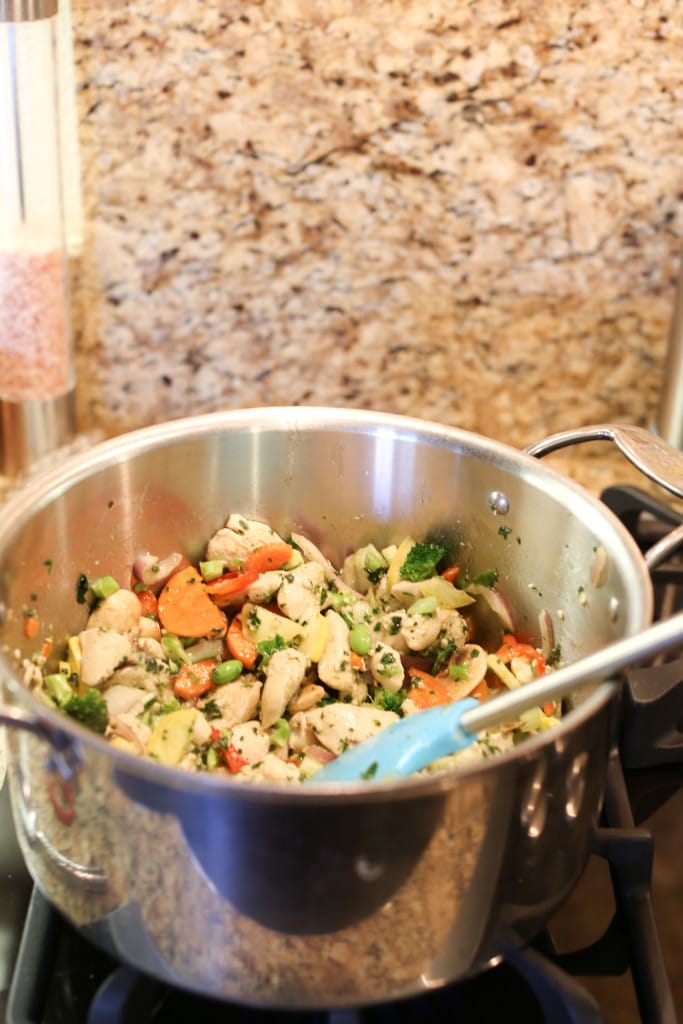 chicken meal in pot