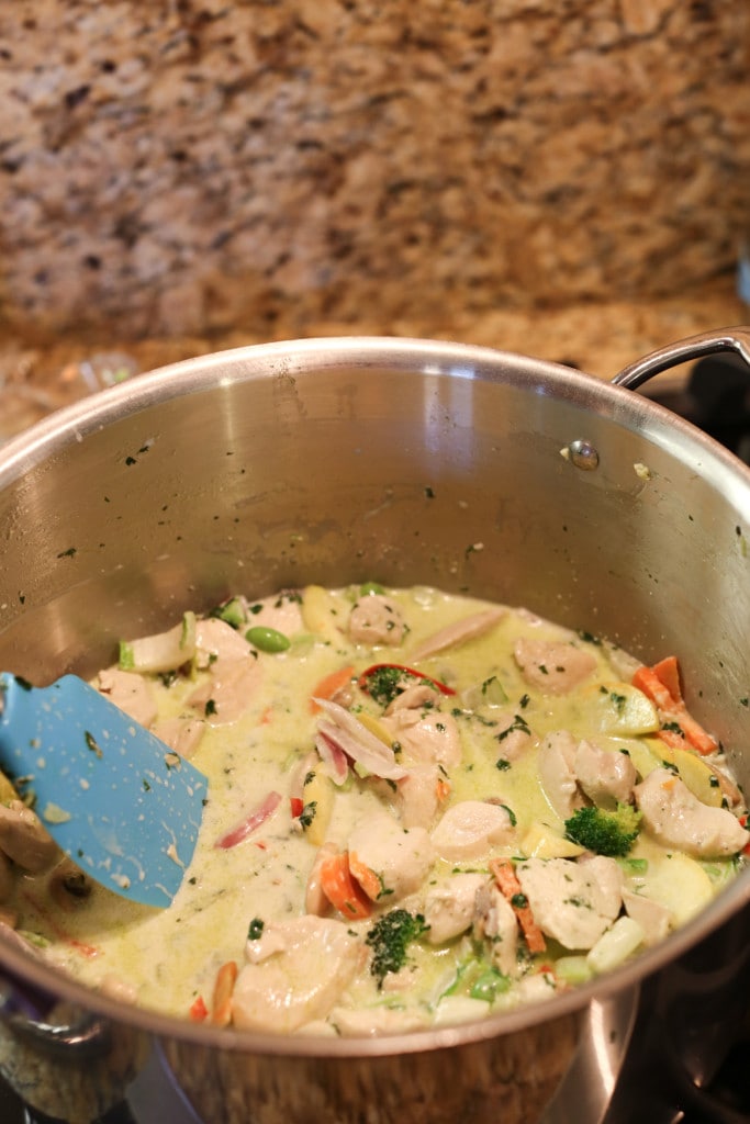 pot of creamy chicken