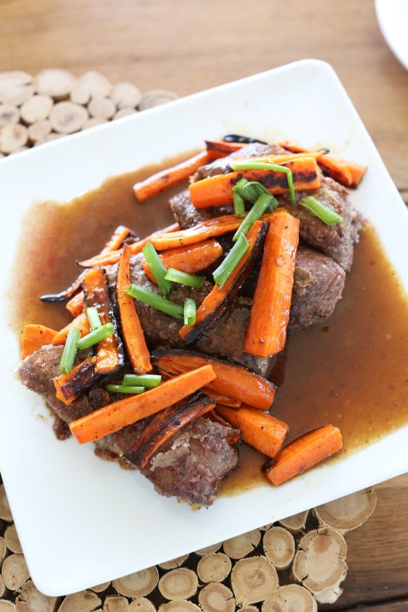 meat and carrots meal