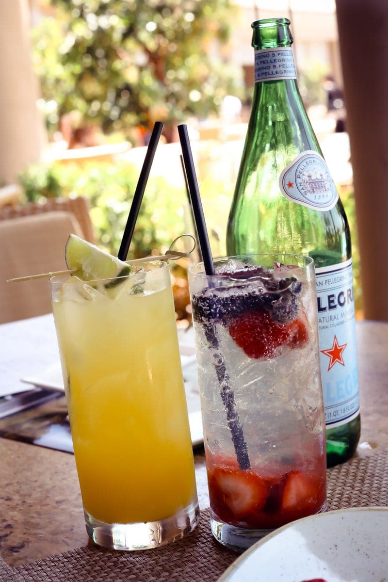 pelican hill drinks babymoon