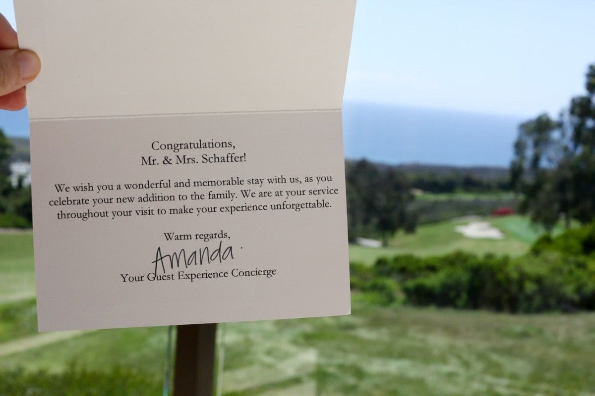 traveling while pregnant thank you note pelican hill