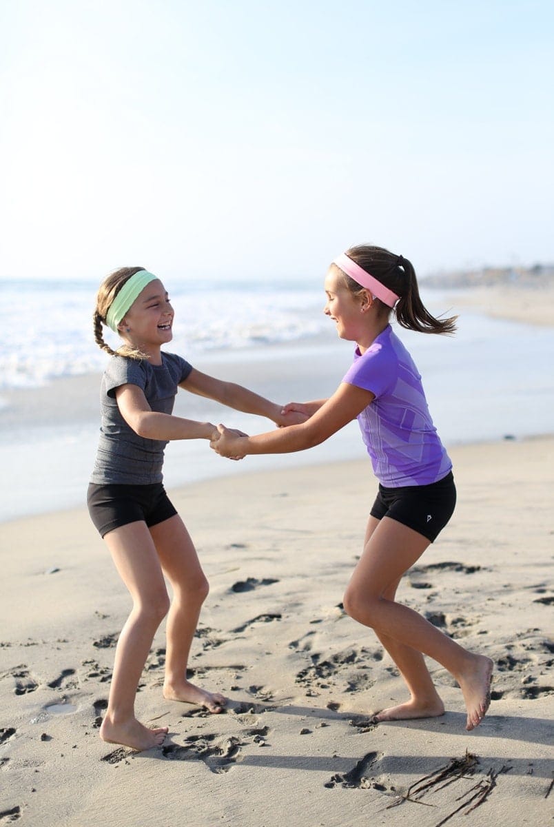 ivivva girls on beach