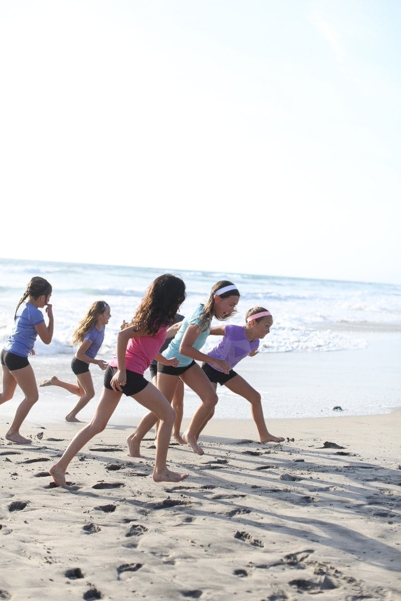 ivivva girls on beach