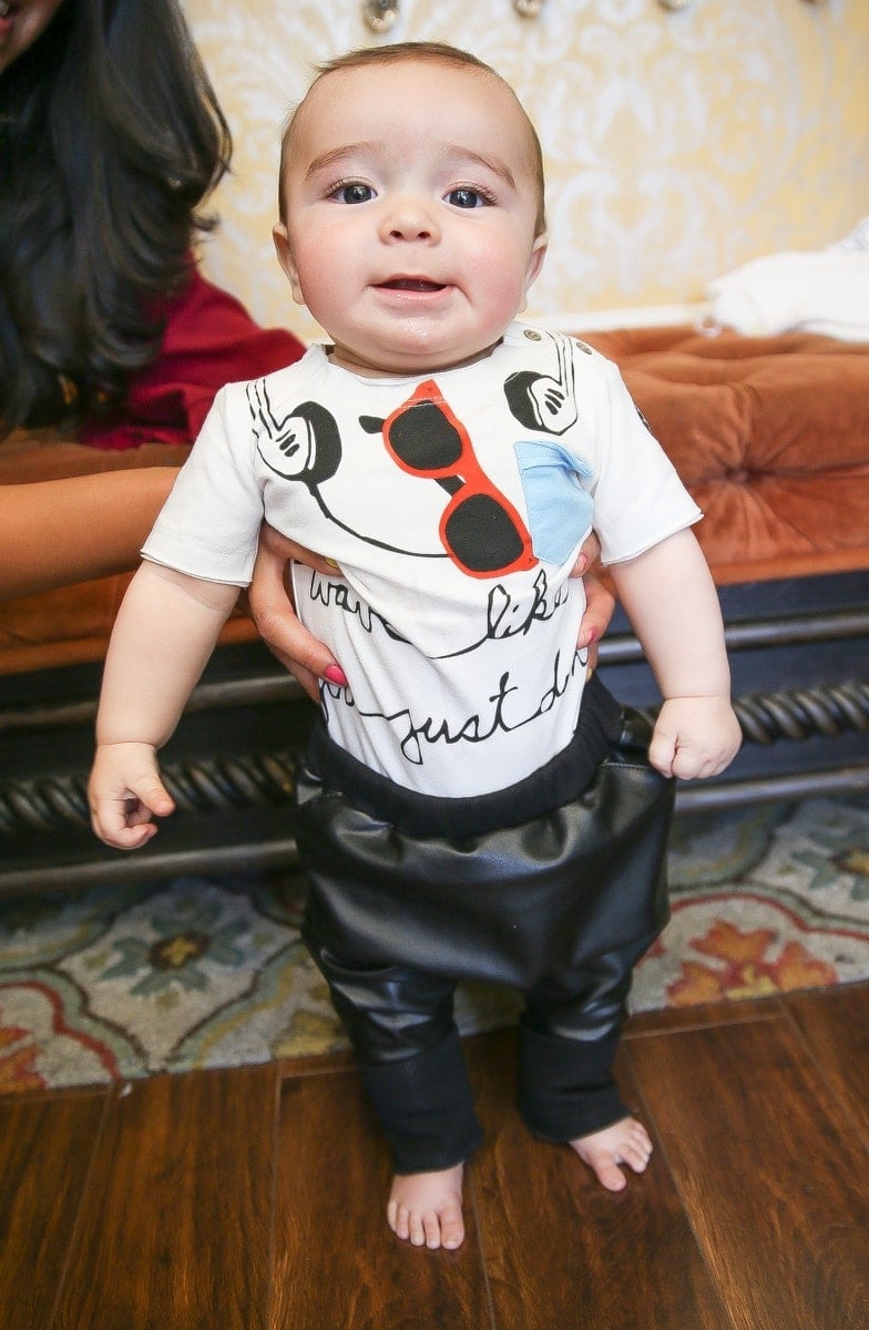 baby boy leather pants