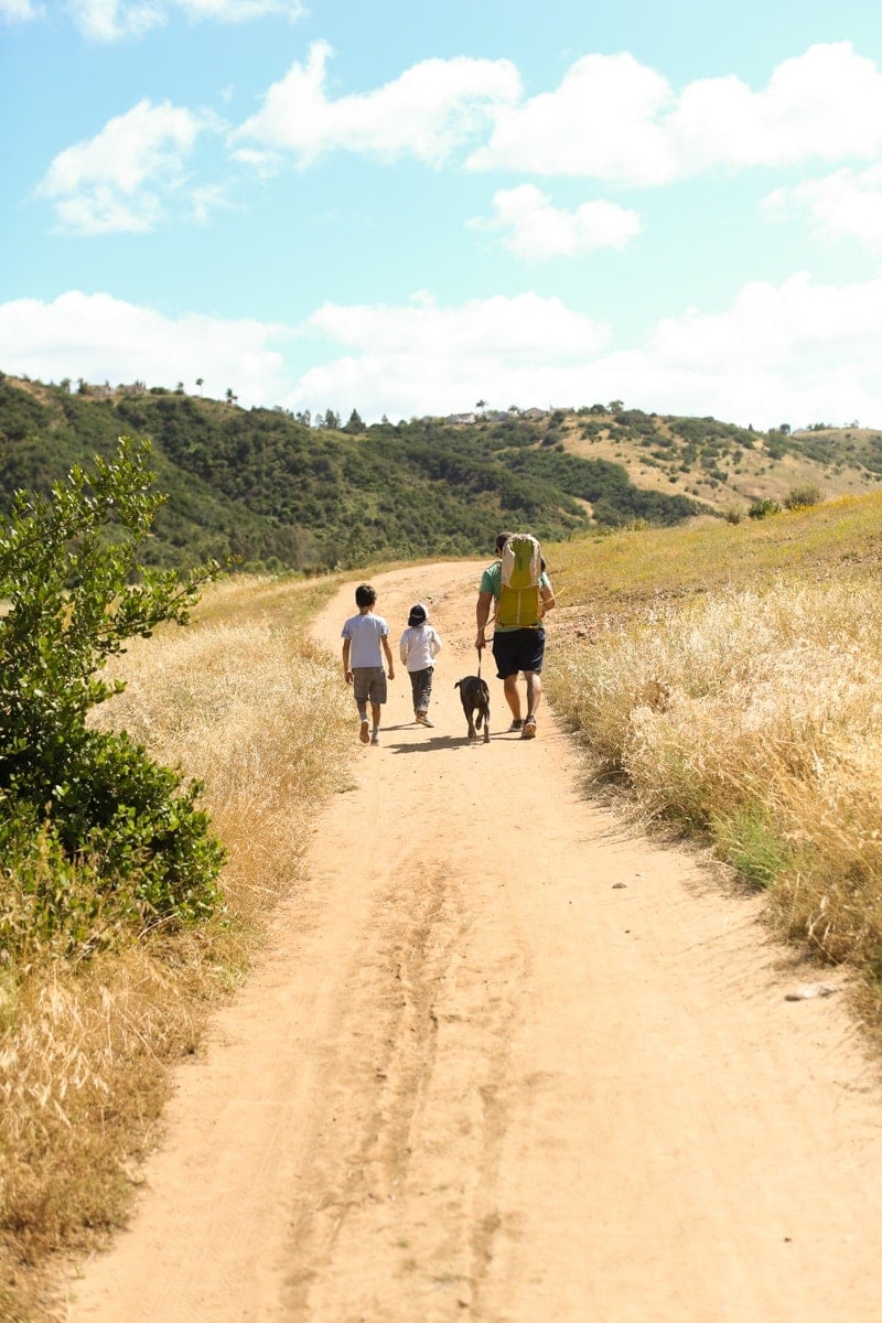 family hiking