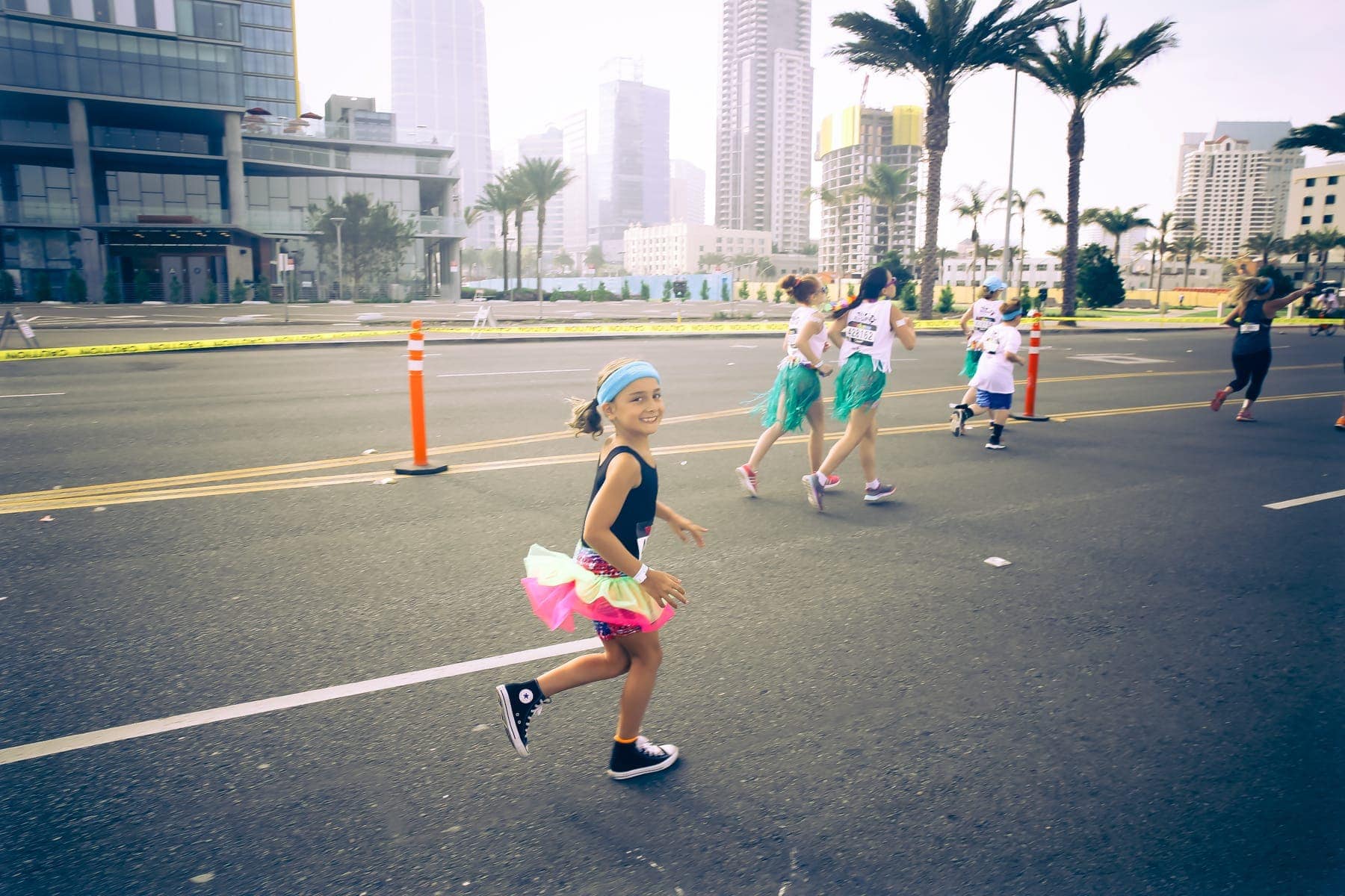 child running in race