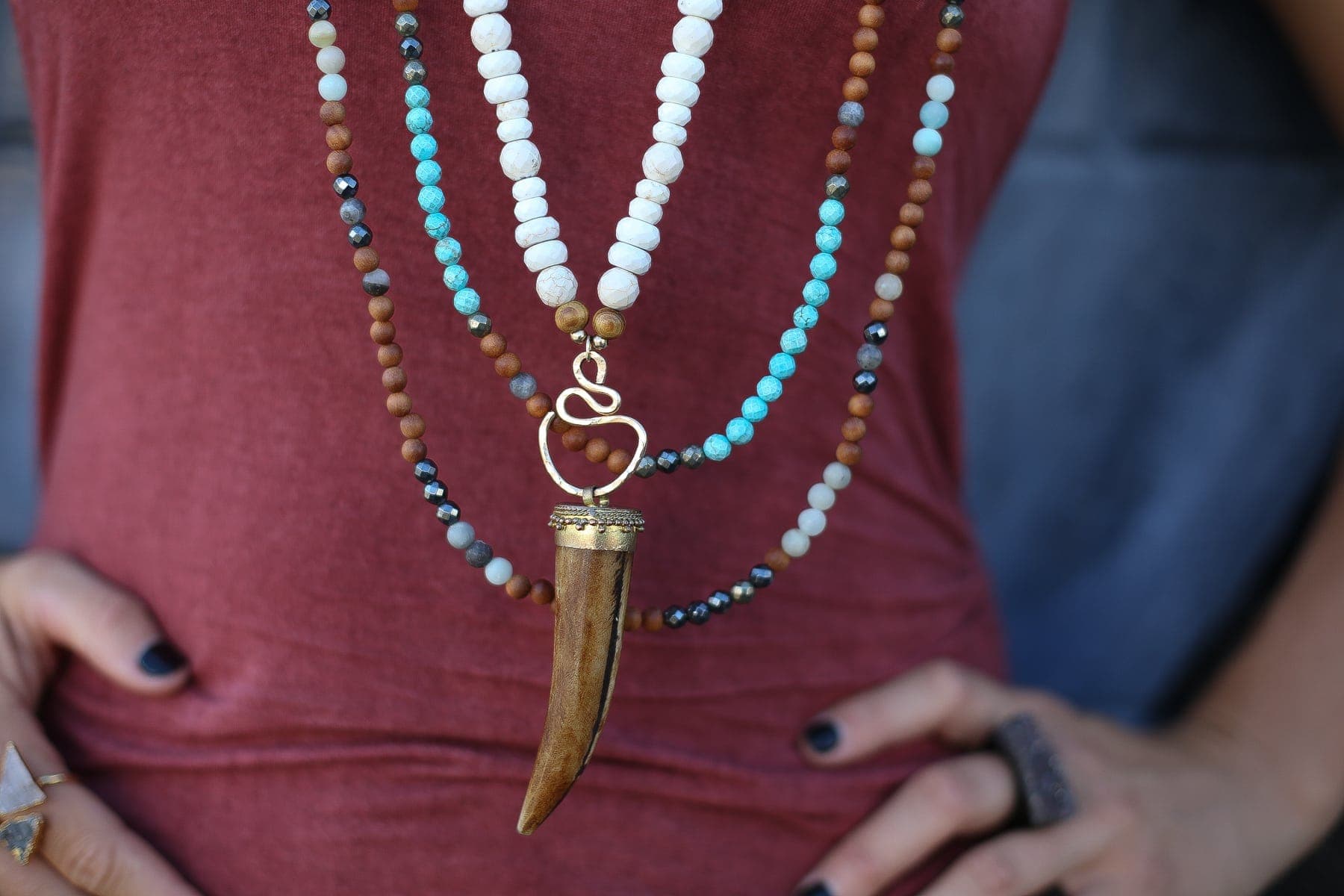 layered necklaces