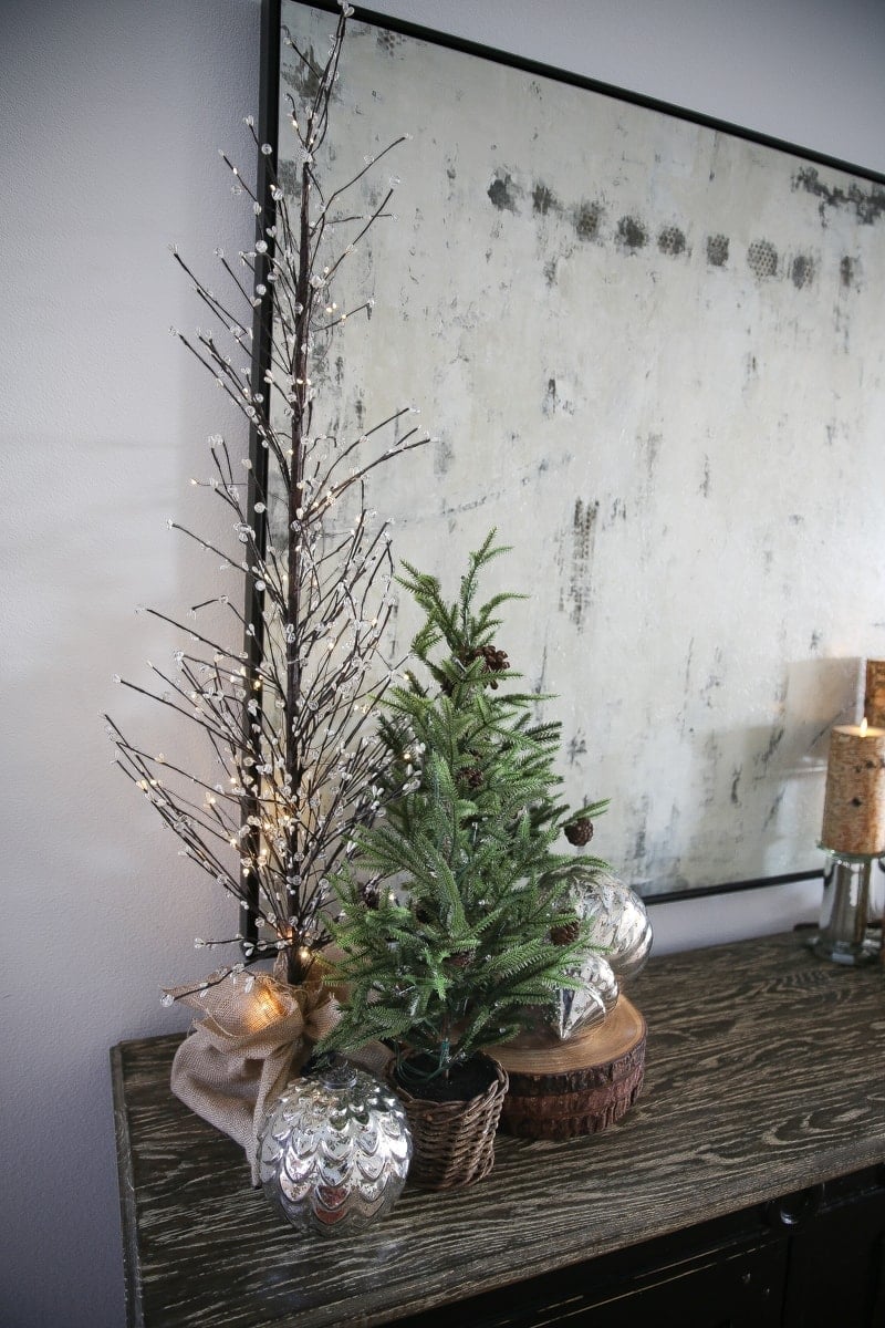 christmas decor tree and lights