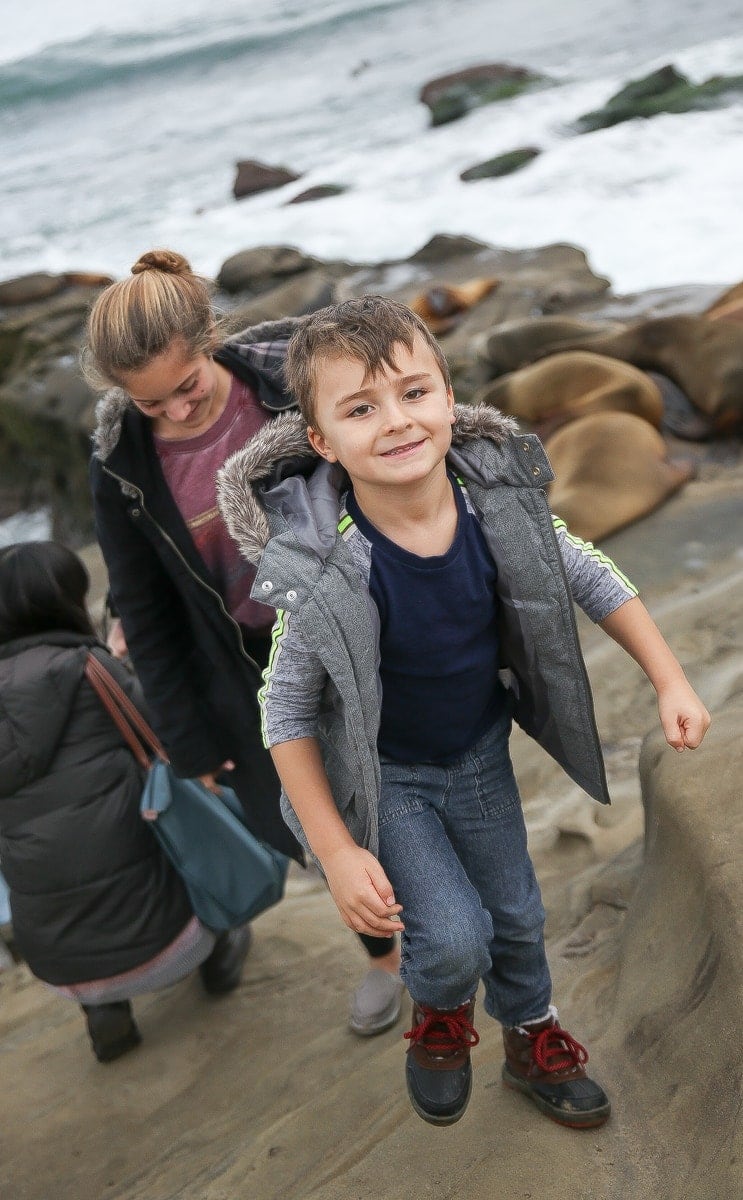 boy walking 