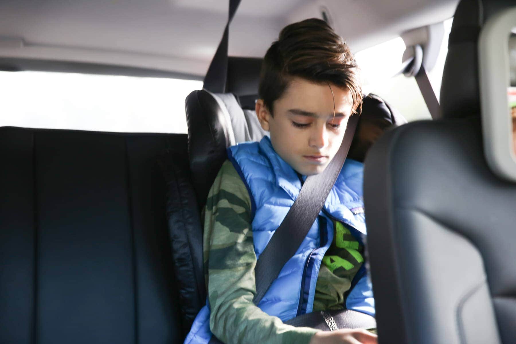 boy in car 