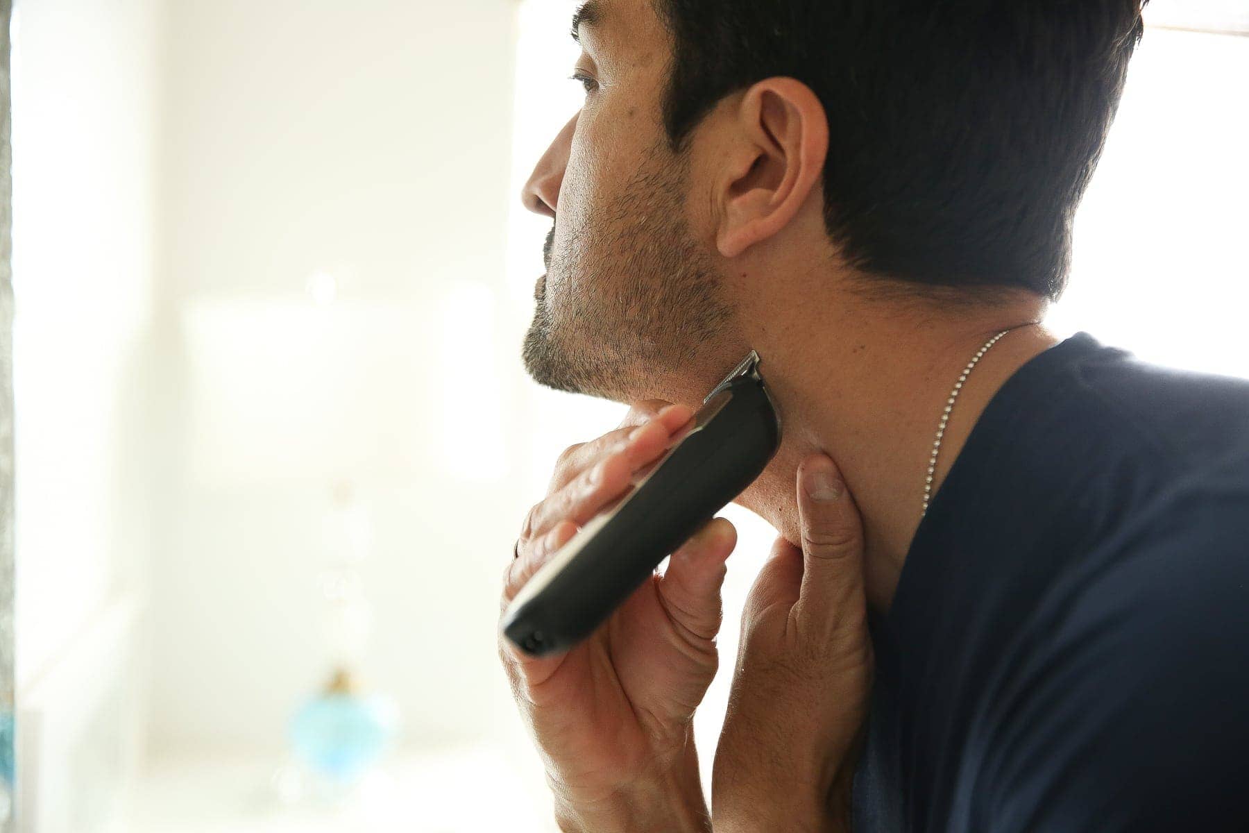 man shaving 