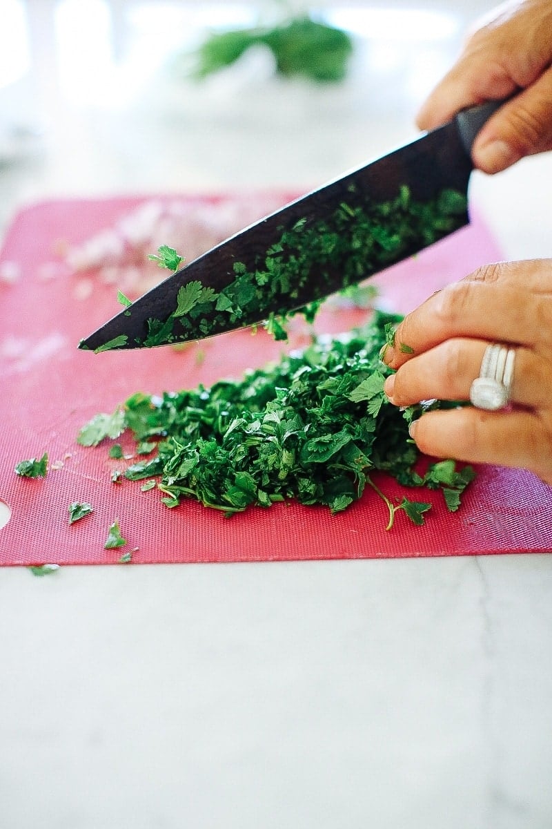 chopped cilantro 