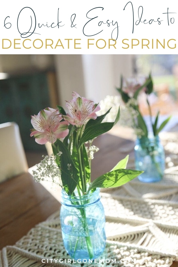 flower on kitchen table