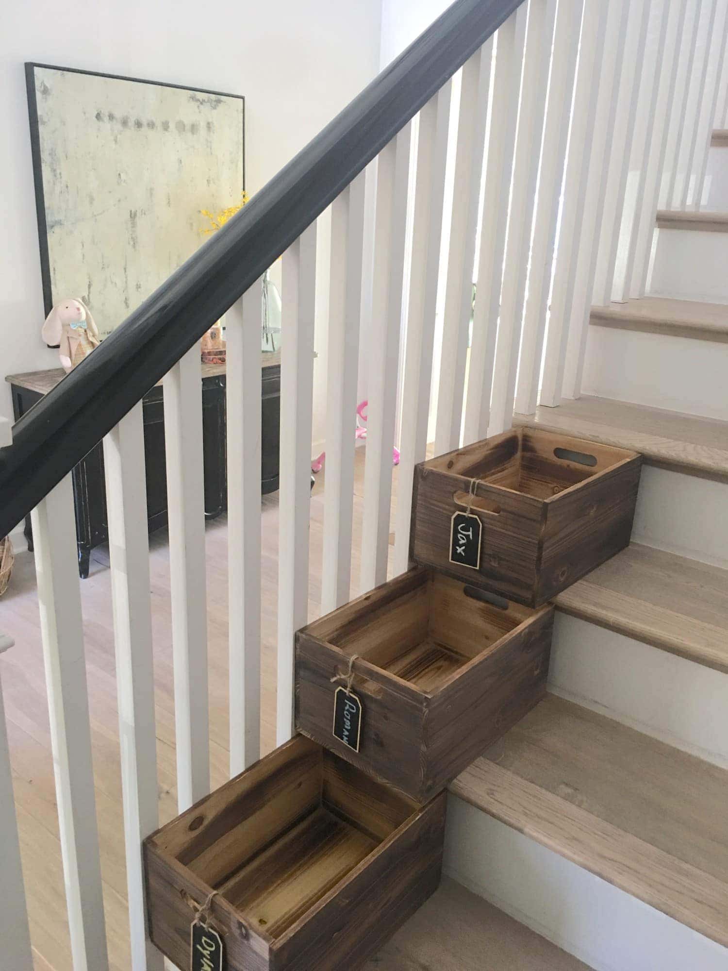 stair bins 