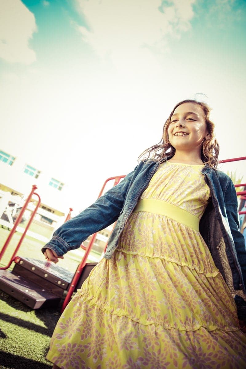 girl in dress