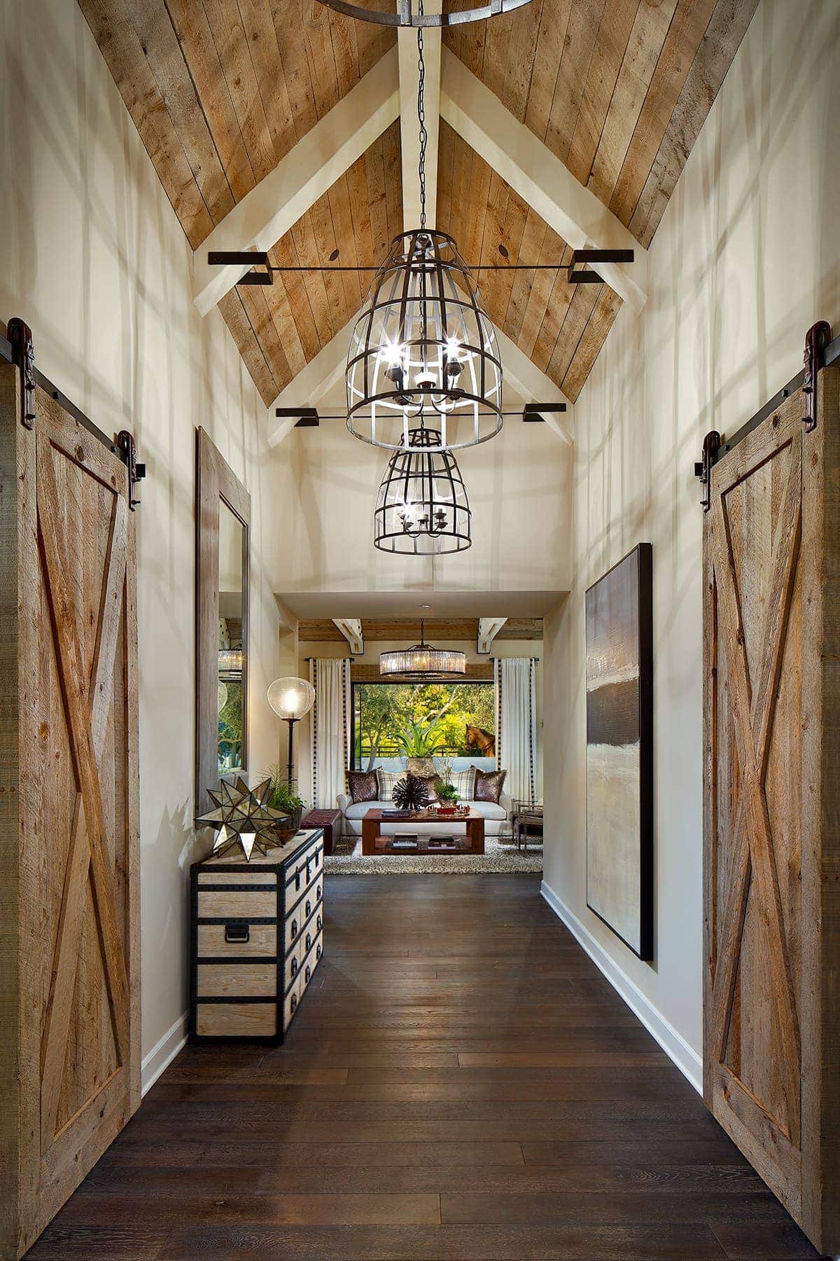 farmhouse style hallway