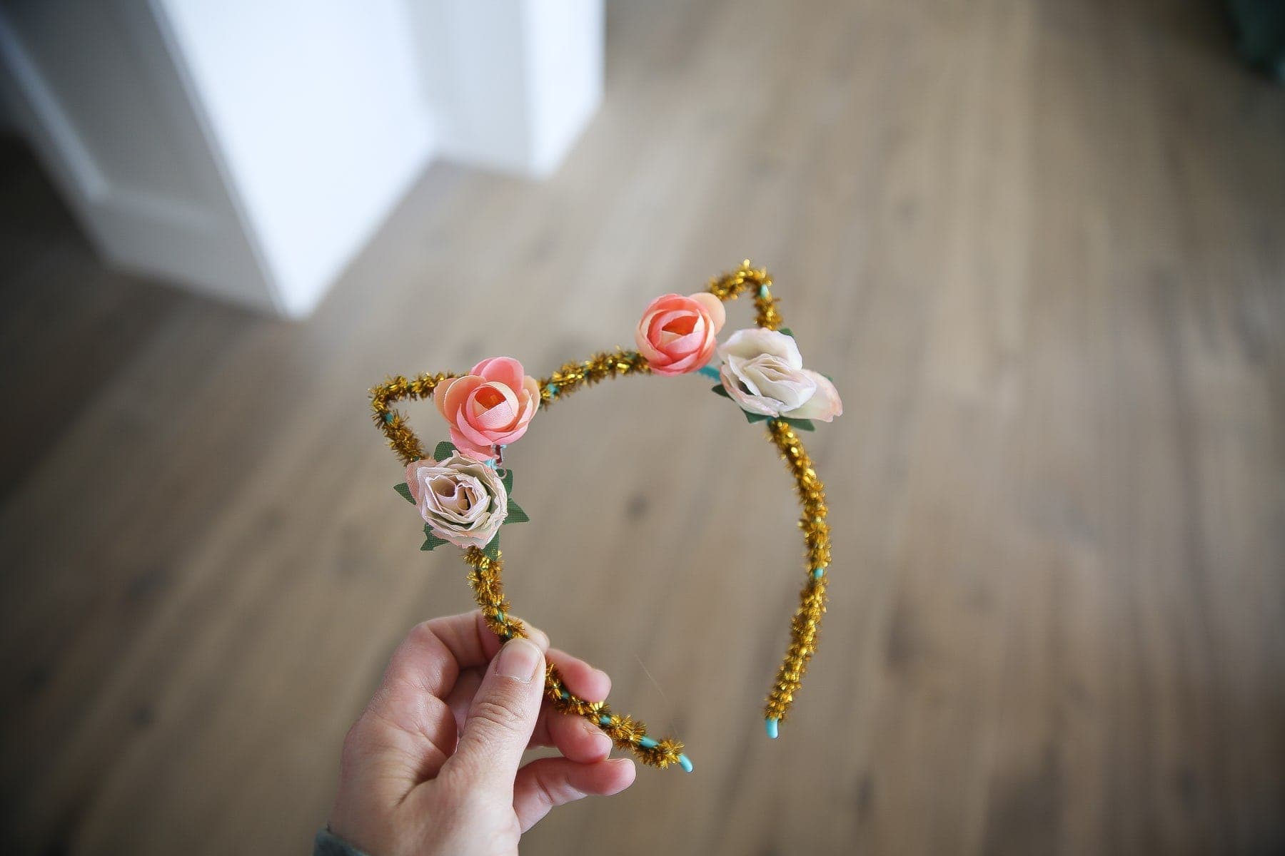 flower cat headband