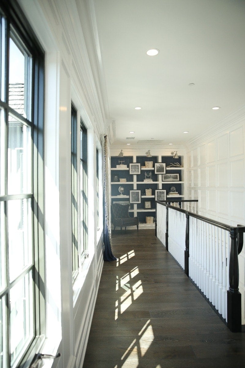 upstairs hallway in farmhouse