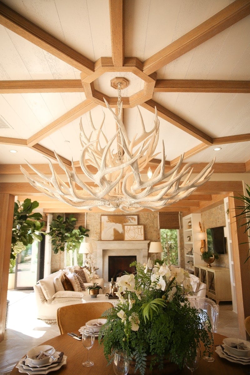 antler chandelier