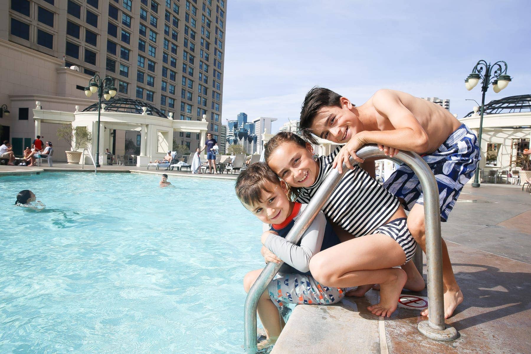 kids in pool 