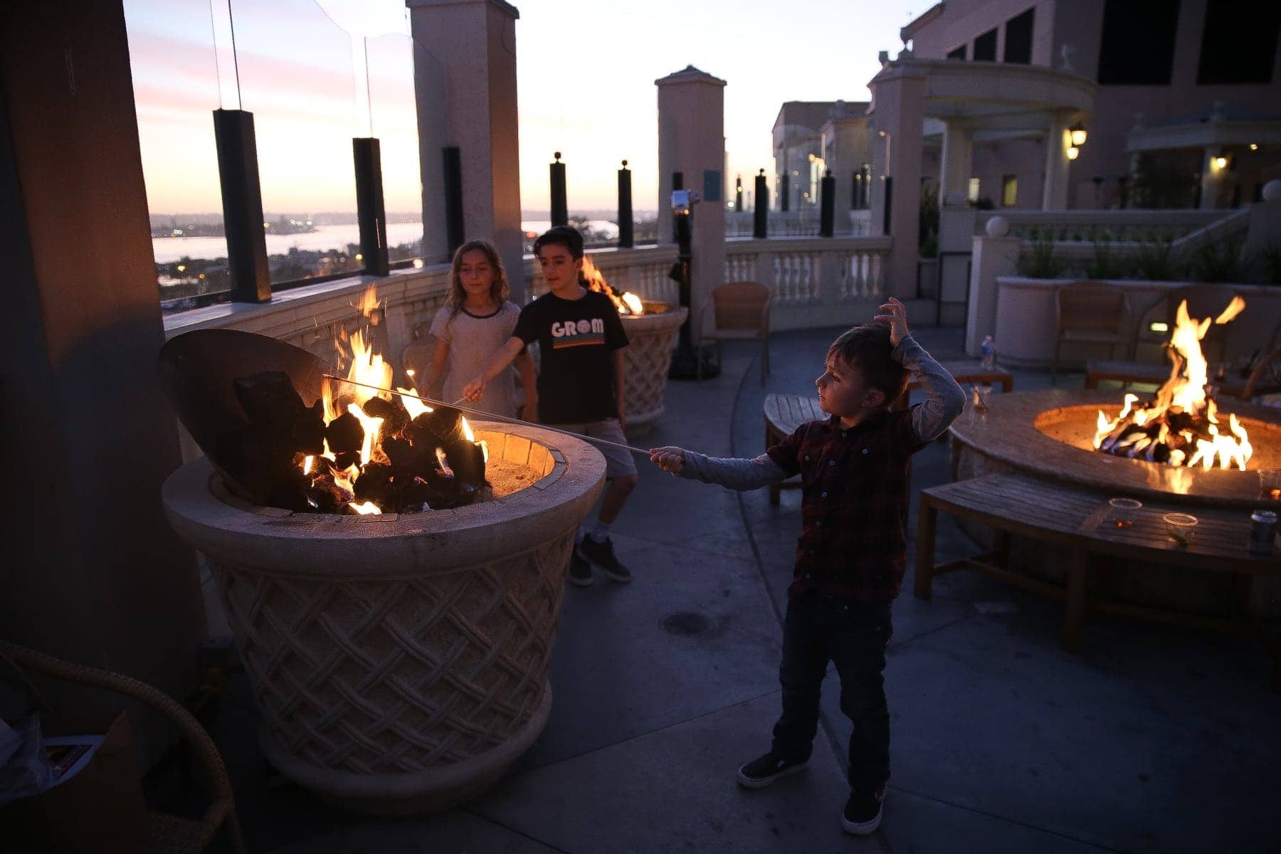 campfire marshmallows at Manchester Grand Hyatt San Diego