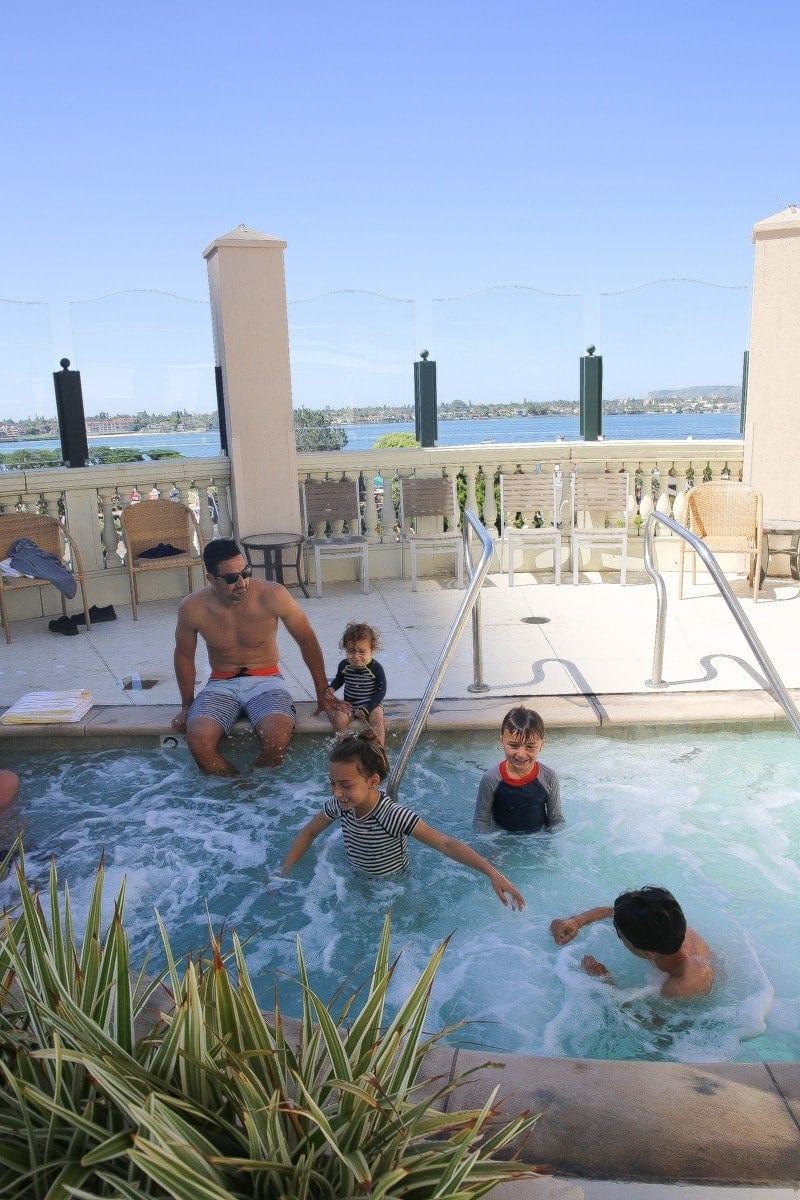 kids in hot tub 