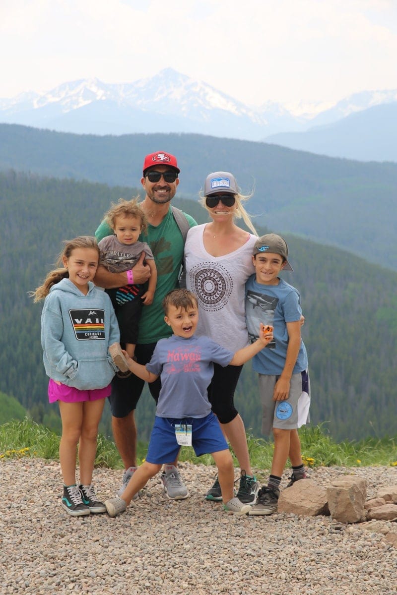 hiking family