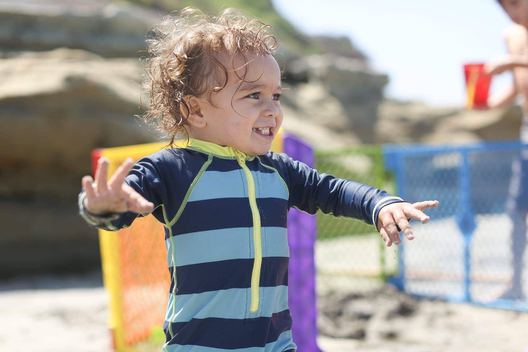 baby at the beach 