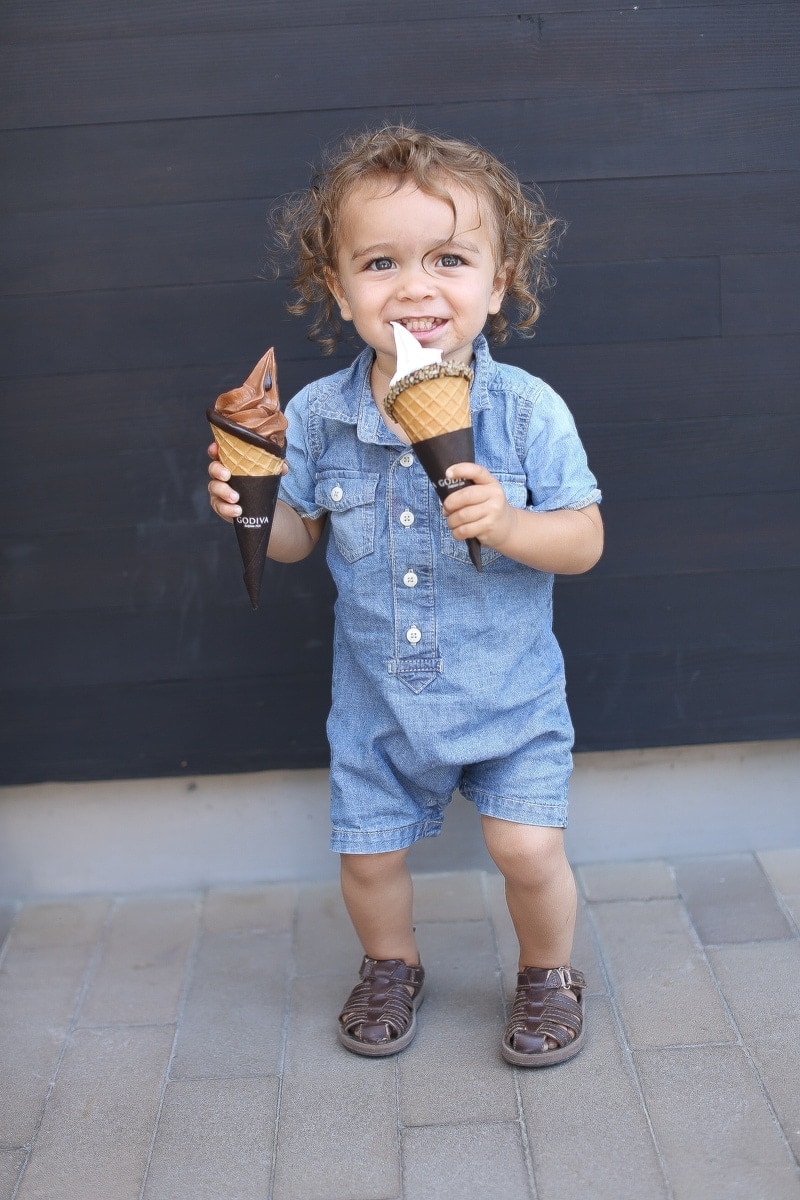 baby eating ice cream 