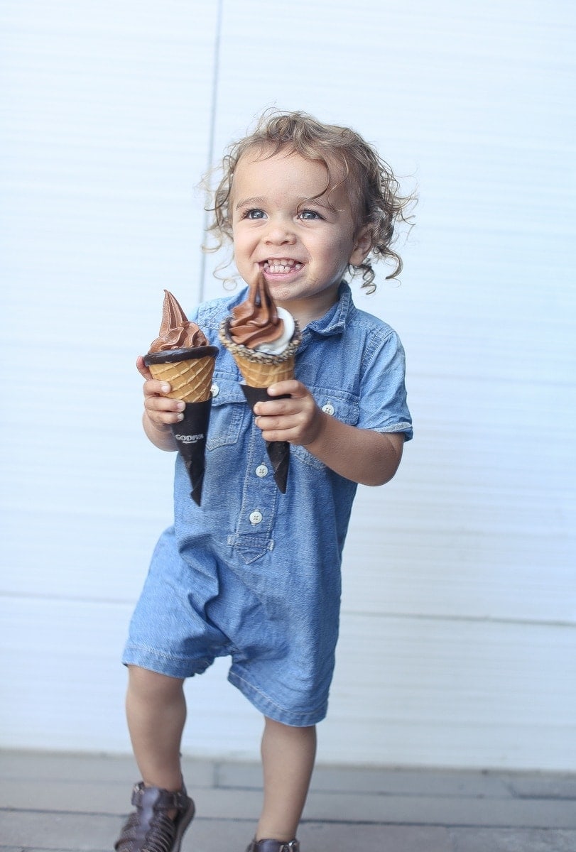 baby eating ice cream 