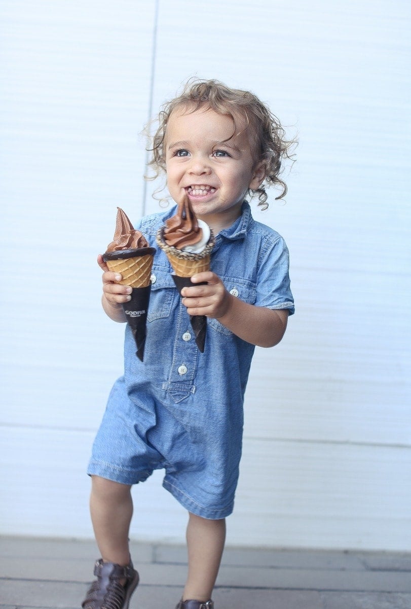 baby eating ice cream 