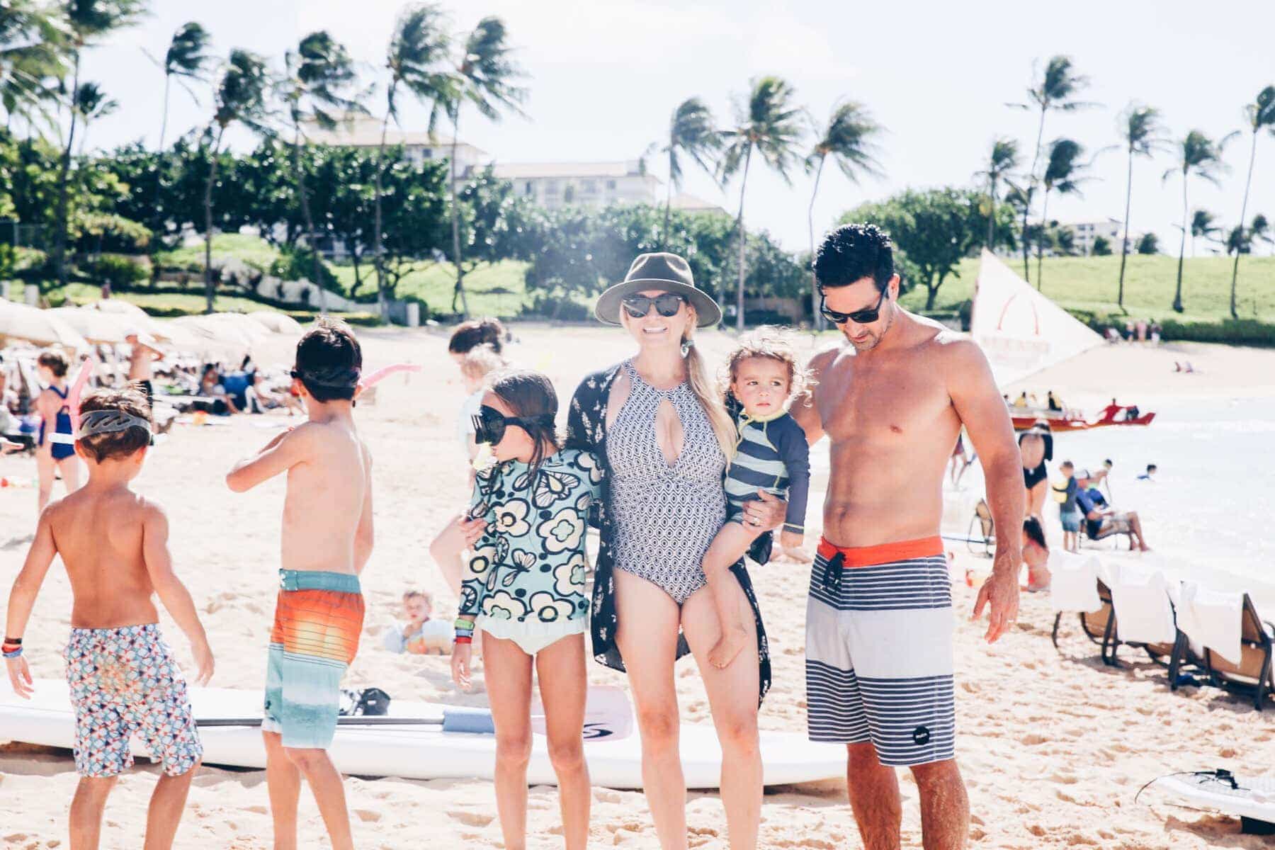 Family in hawaii at disney aulani