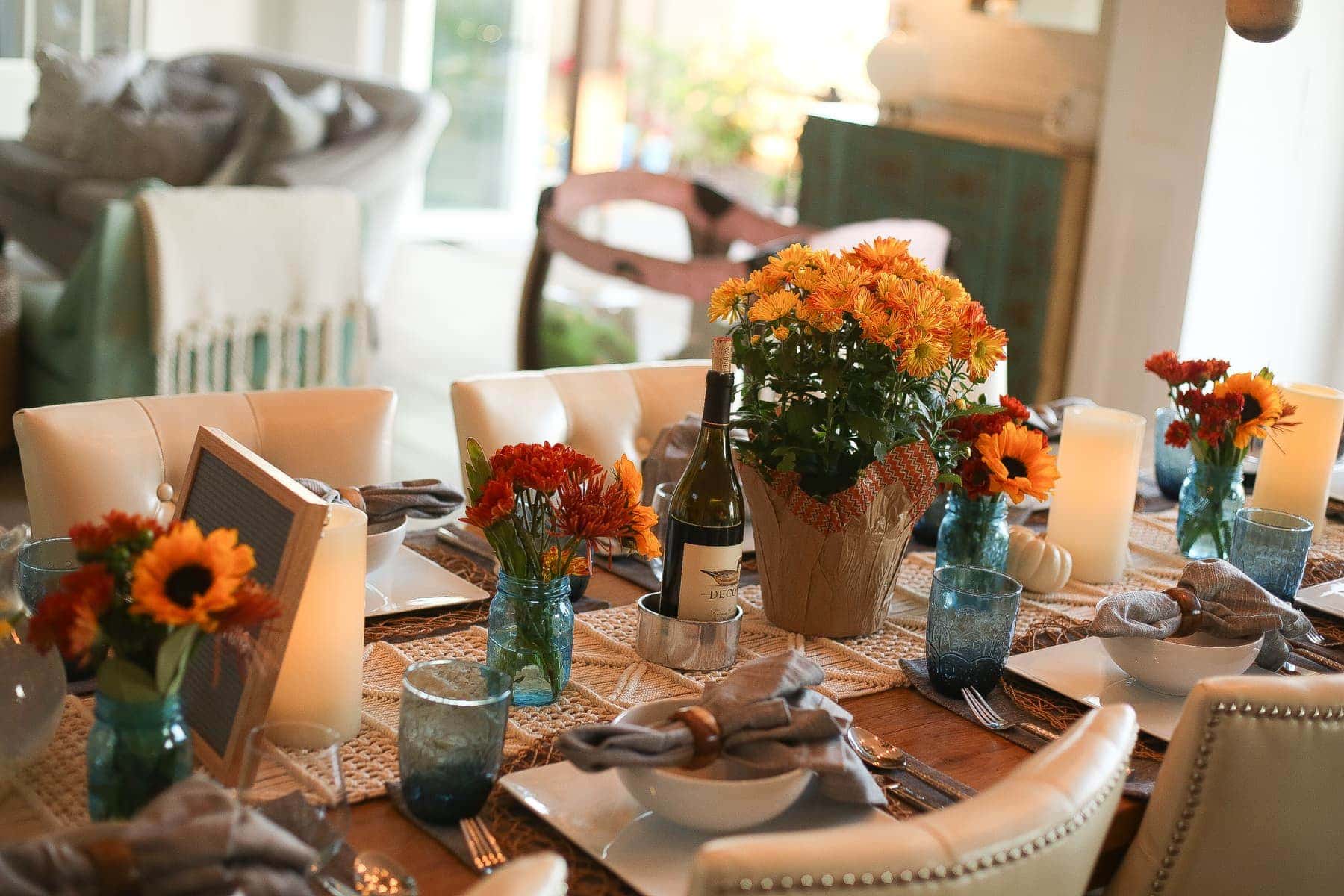 beautifully dressed table ready for guests