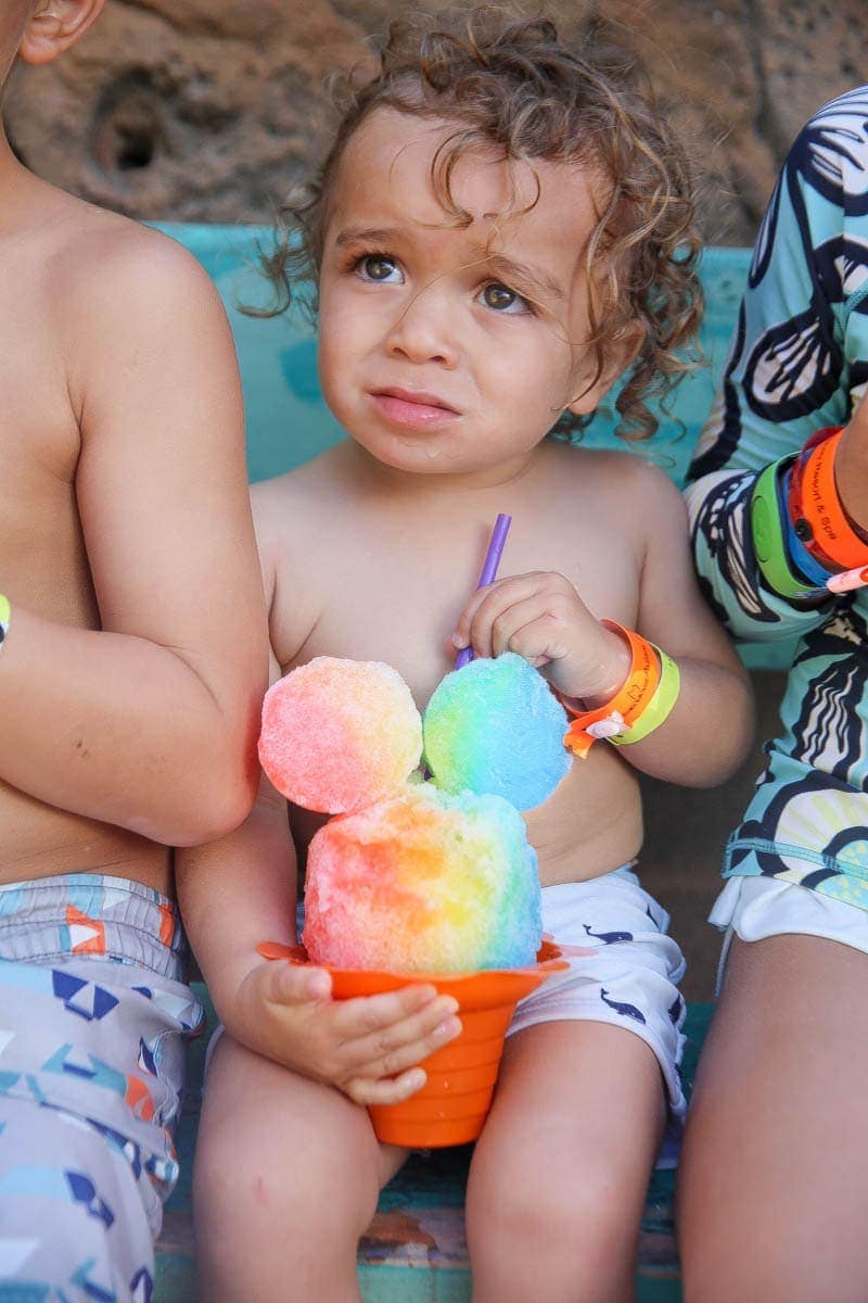 Mickey snow cone at disney aulani