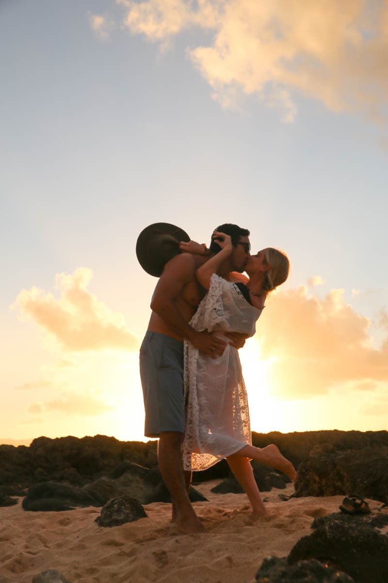 Sunset kiss