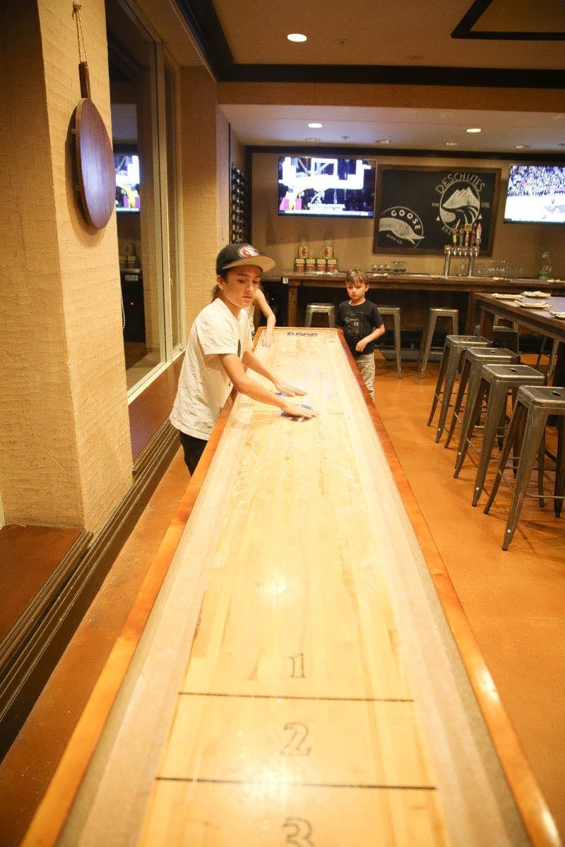 Shuffleboard for the kiddos