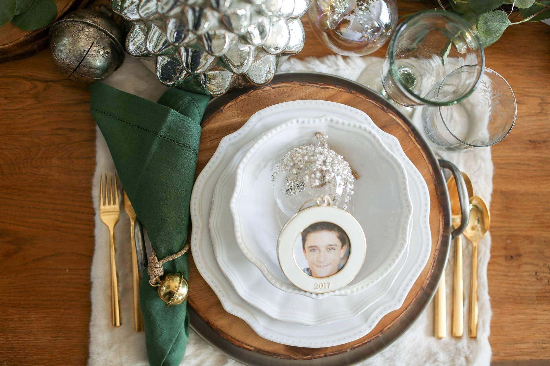 christmas place setting