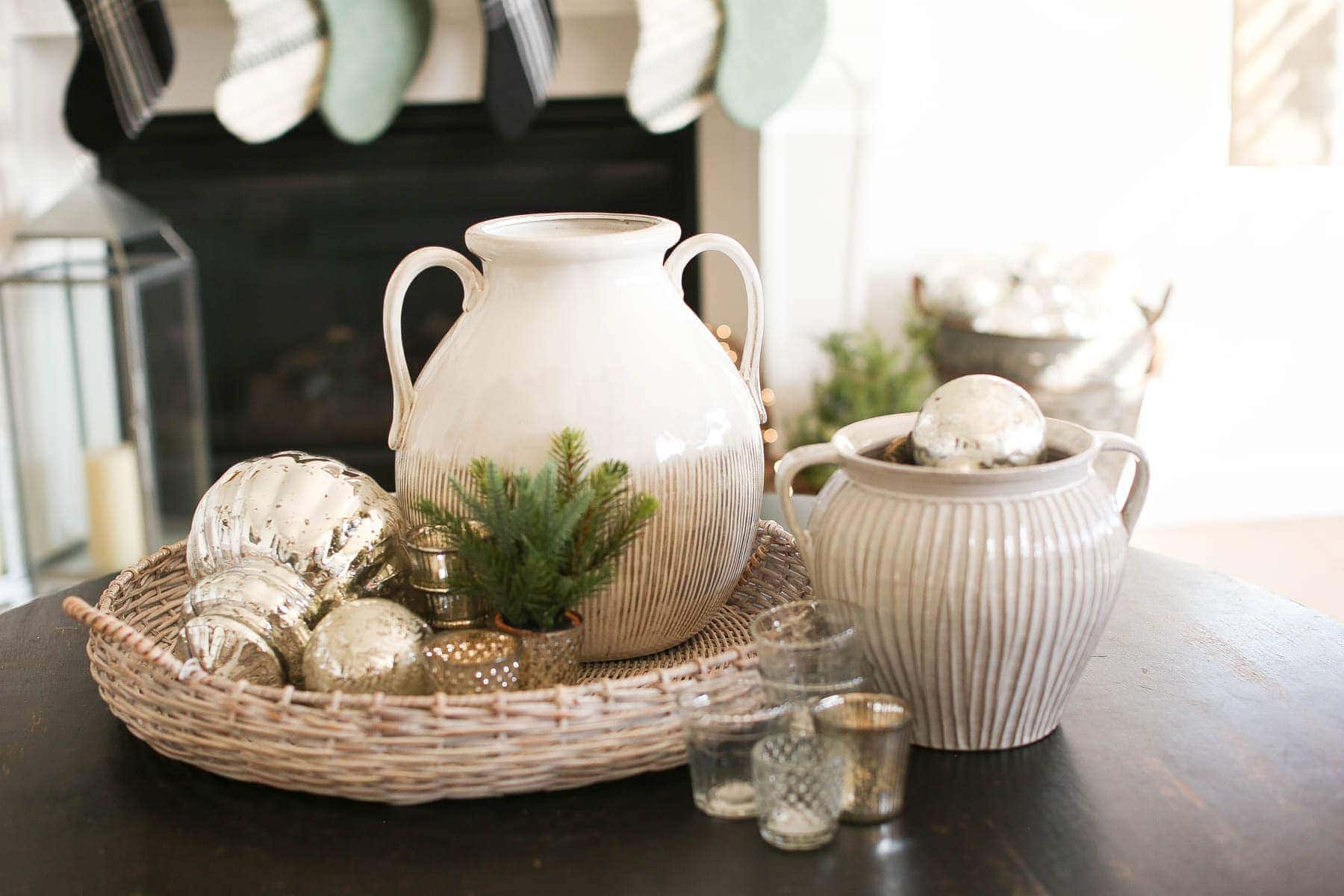 decorations on the coffee table