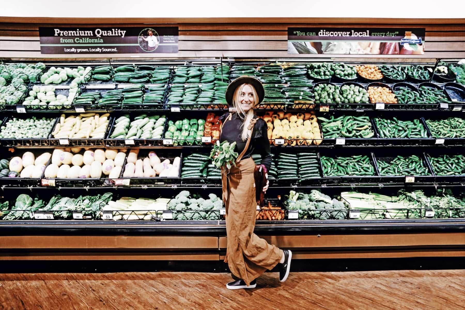 woman in grocery store