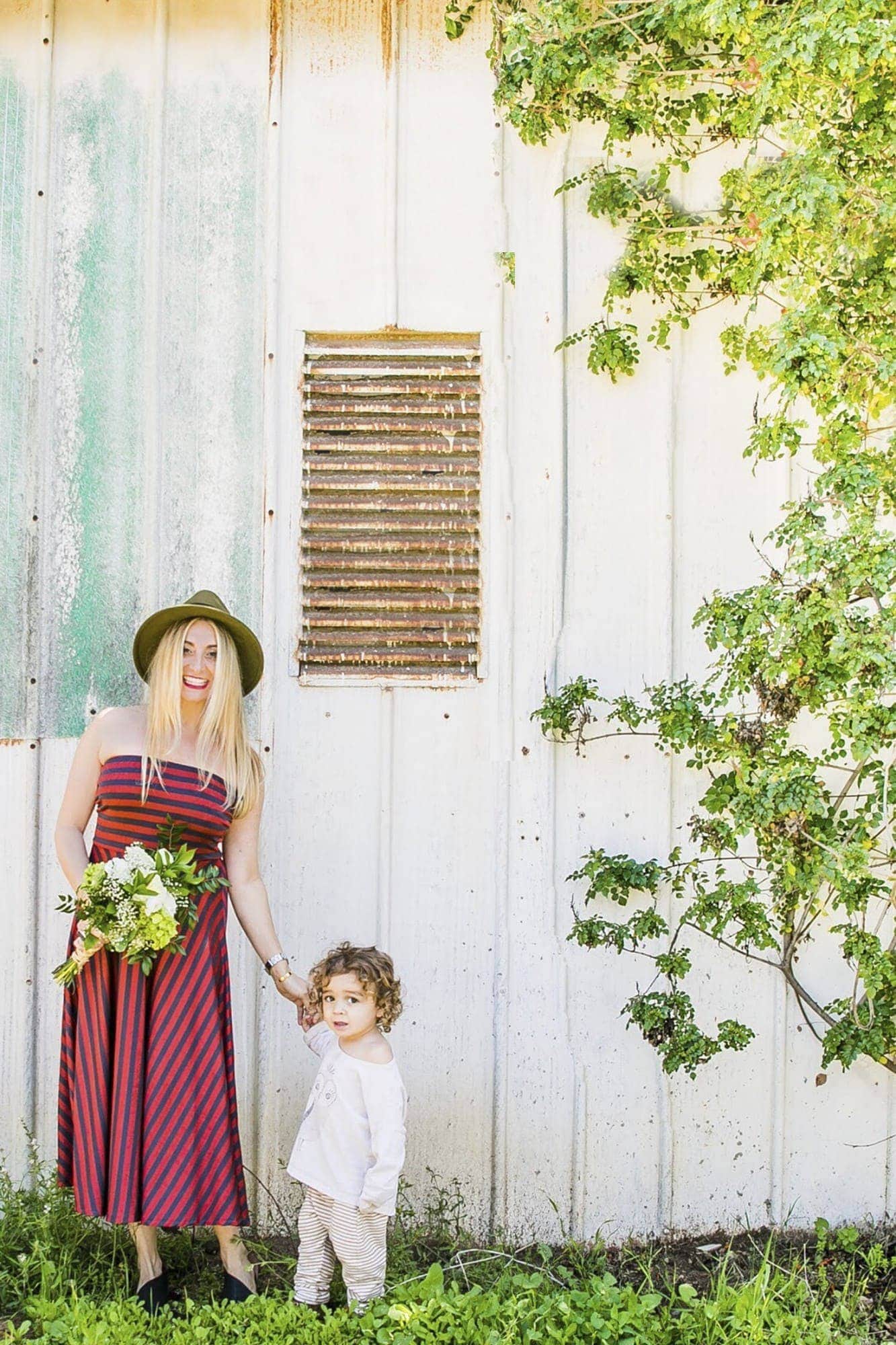 happy mom and toddler