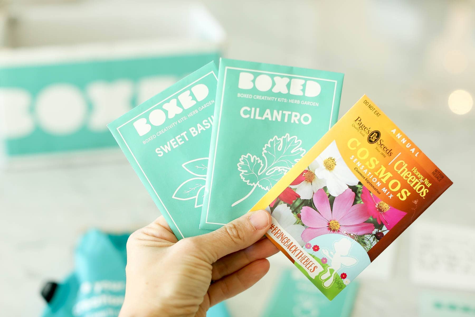 Free seed packets from Boxed and General Mills’ Bring Back the Bees campaign