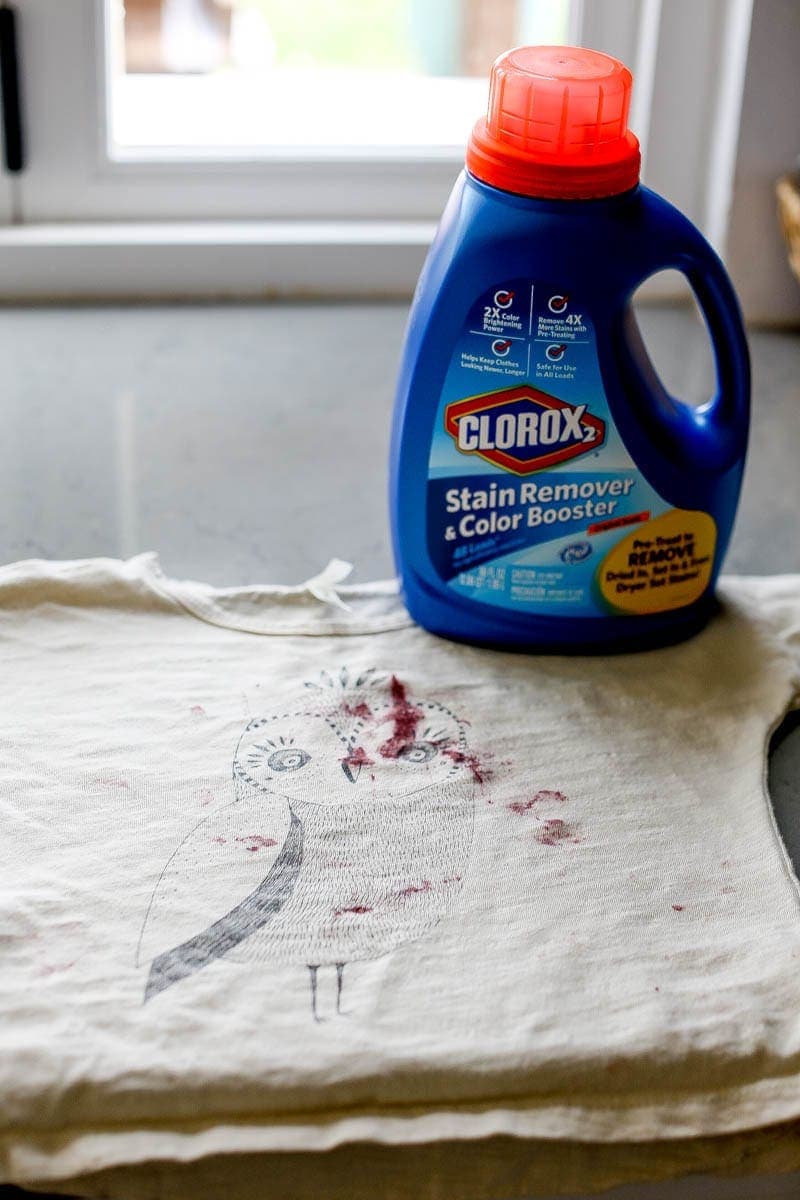 laundry with clorox