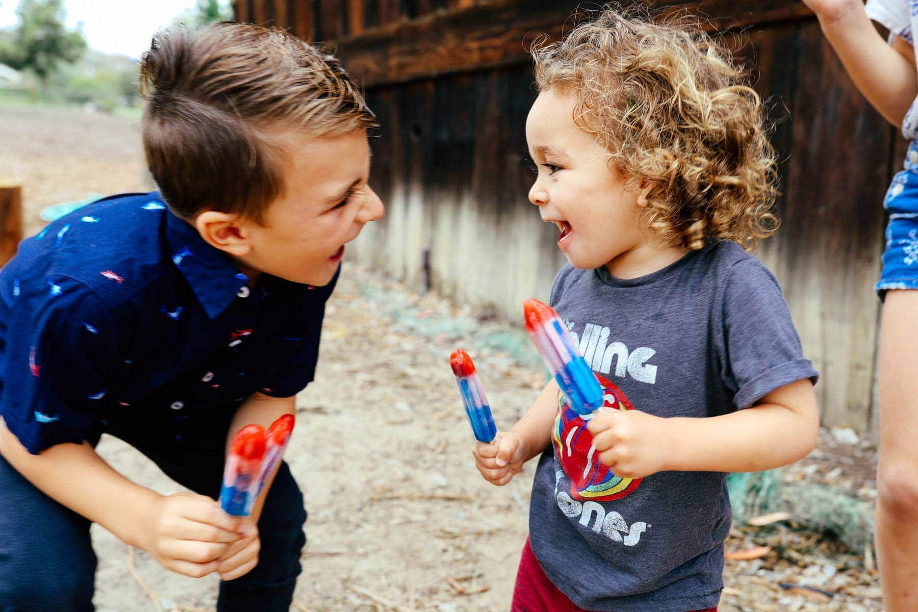 laughing kids