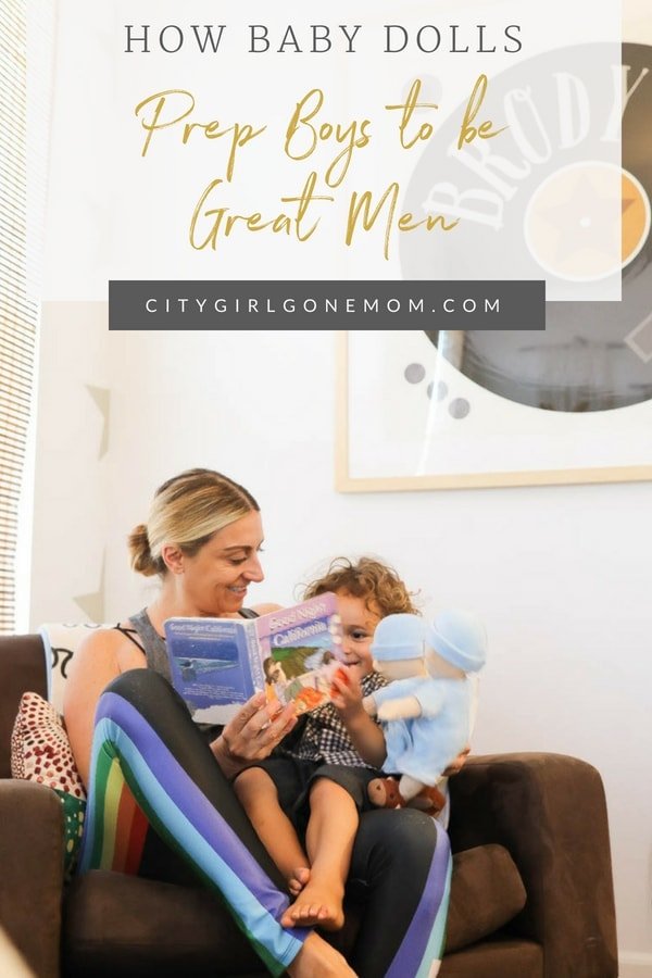 mom and son reading