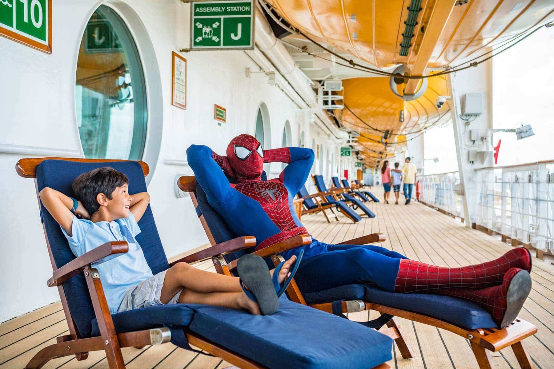 Spiderman on disney cruise