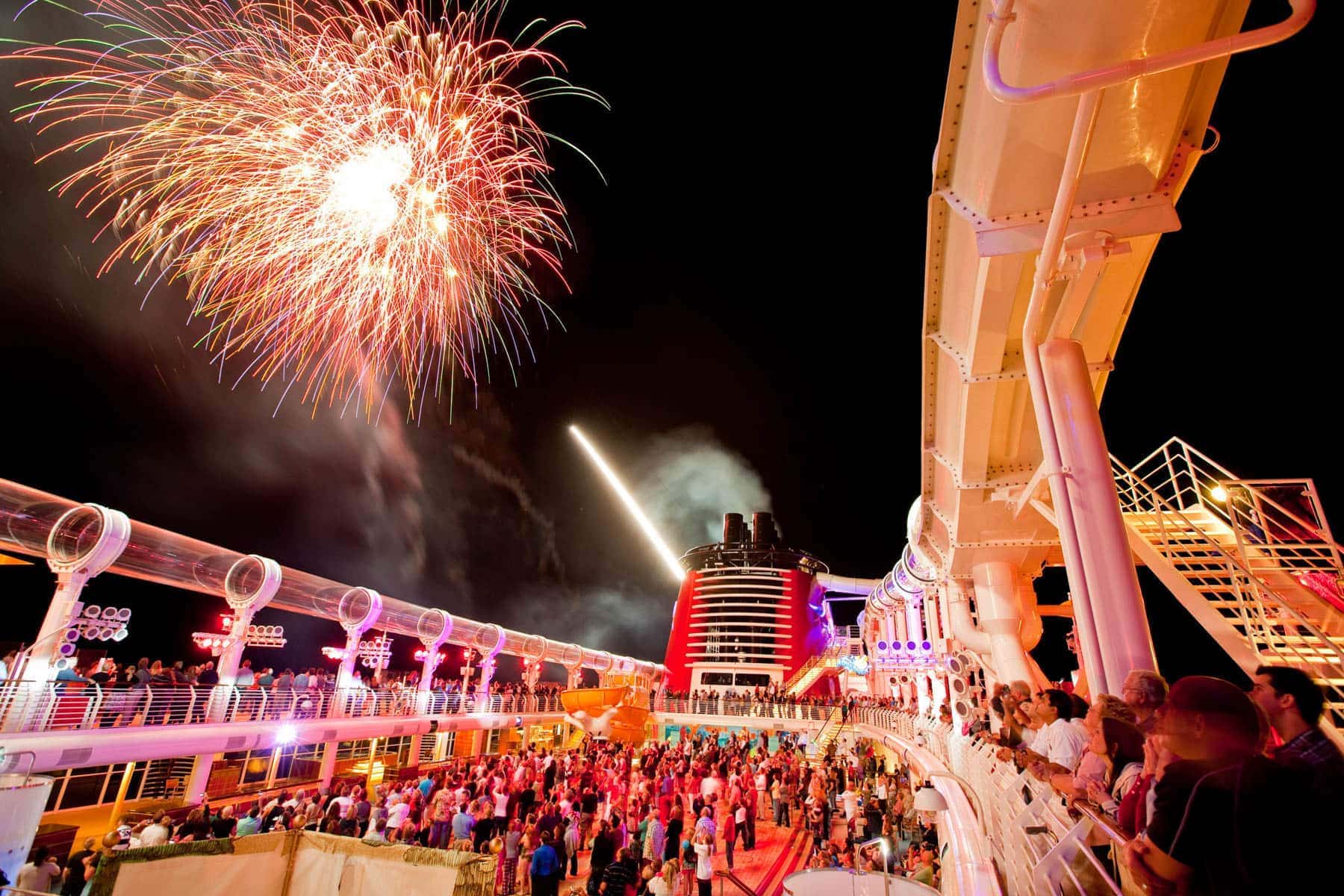 fireworks on Disney cruise