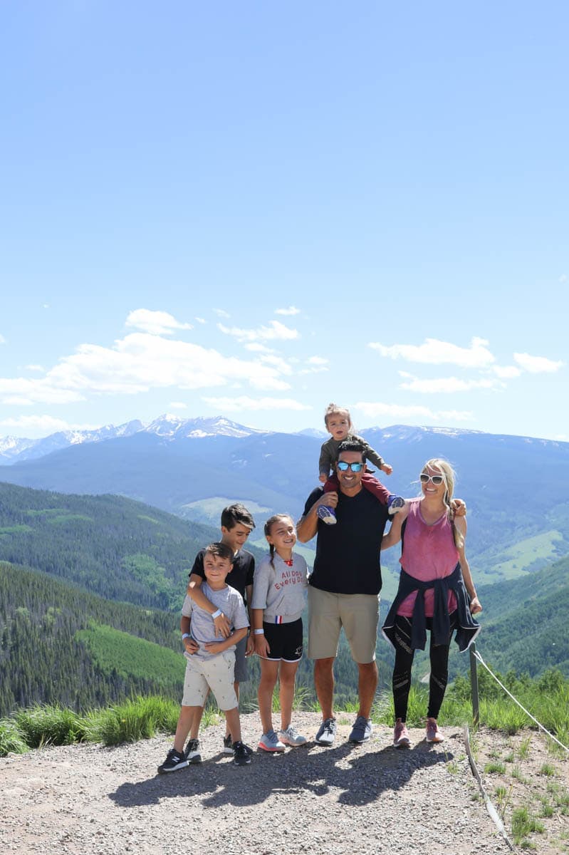family in the mountains 