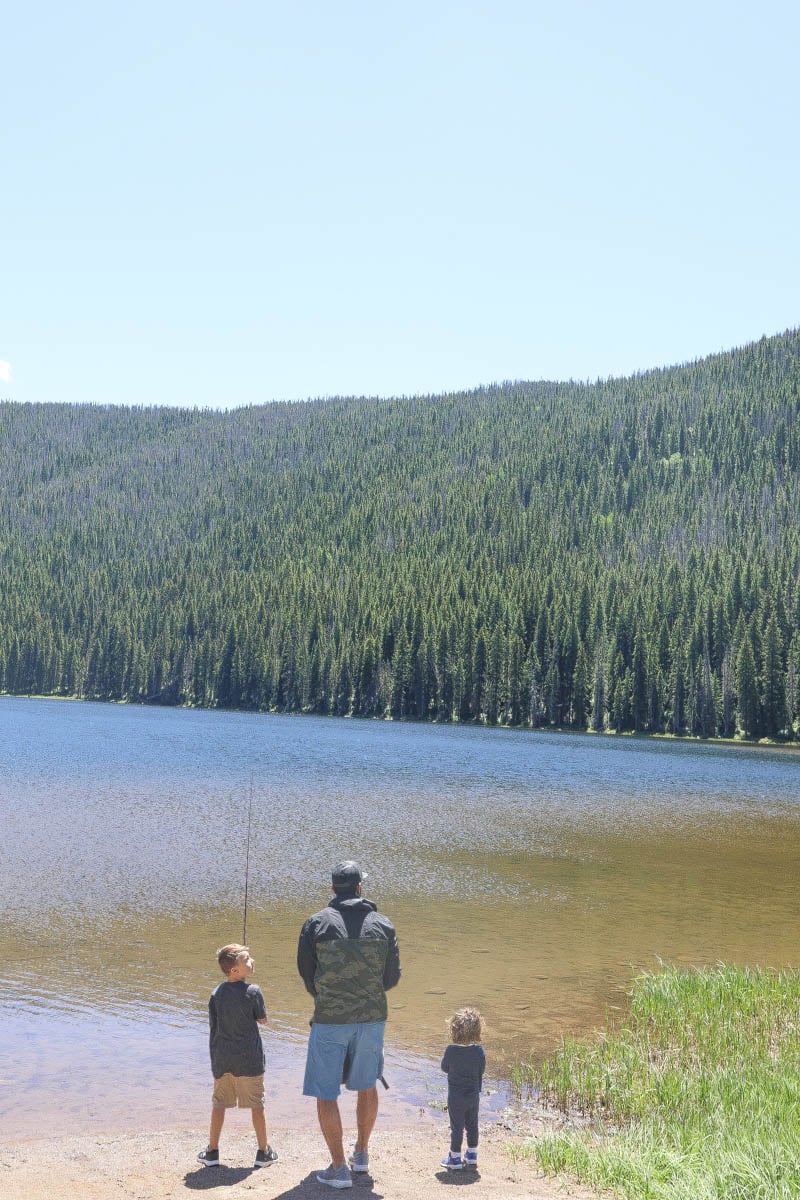 kids fishing piney river ranch